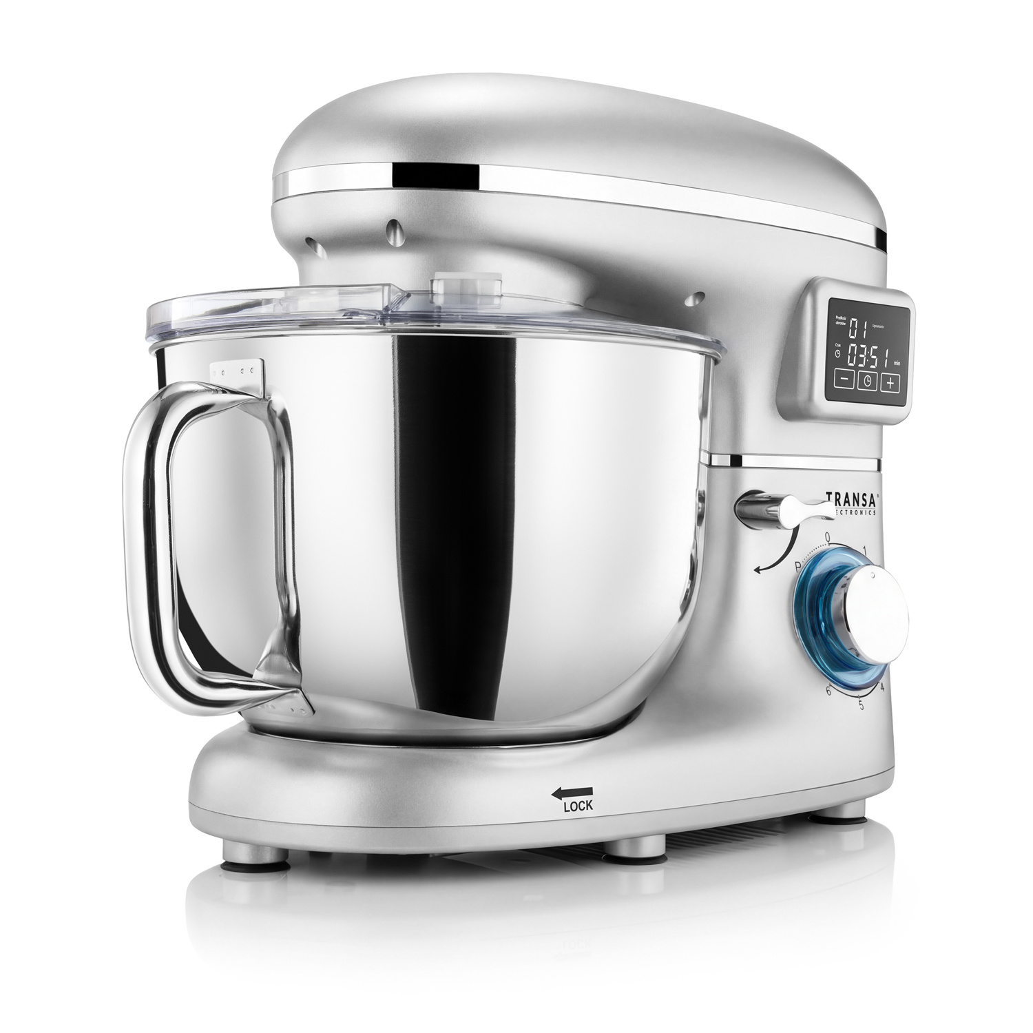SilverHot Chef robot planetarny z misą 6 l i podgrzewaniem